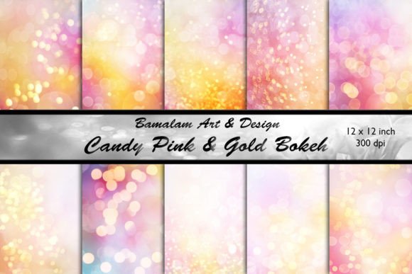 Candy Pink Gold Bokeh: Elevating Your Creative Projects with Digital Elegance