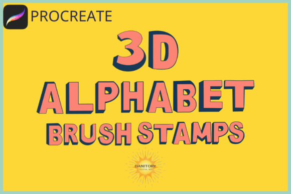 Evaluating 3D Alphabet Brush Stamps for Digital Design Projects
