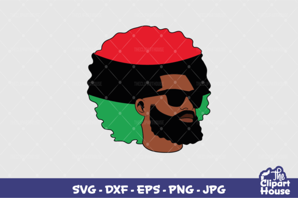 Juneteenth Afro Man: A Versatile Design for Creative Projects