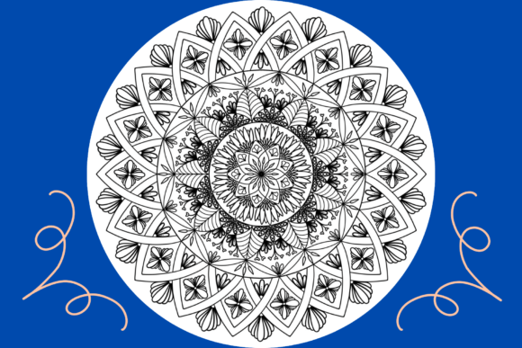 Mandala Coloring Page 48: A Versatile Design for Creativity and Commerce