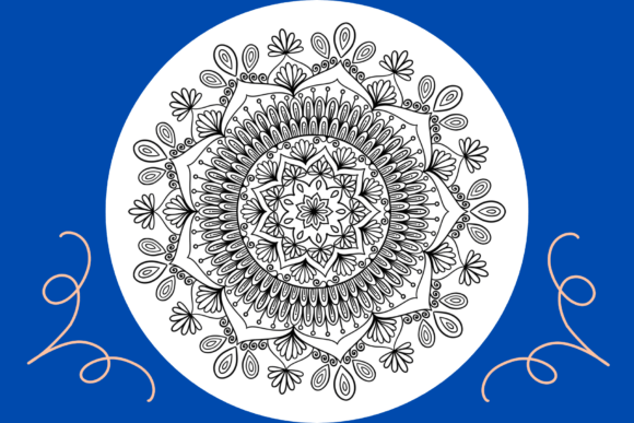 Mandala Coloring Page 76: A Versatile Design for Creativity and Relaxation