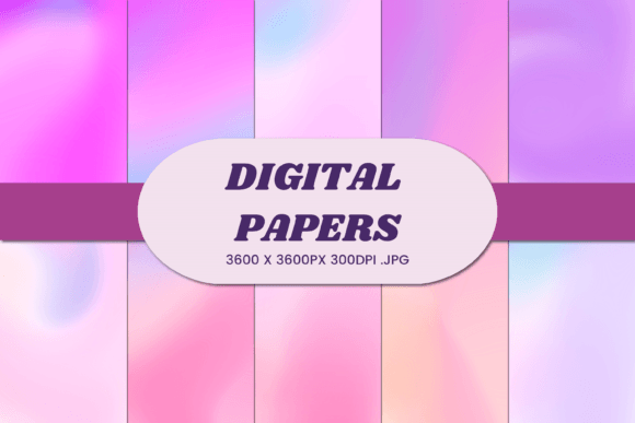 Pastel Liquid Gradient 5 Digital Paper