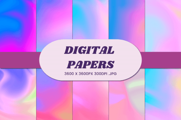 Unicorn Liquid Gradient 2 Digital Paper