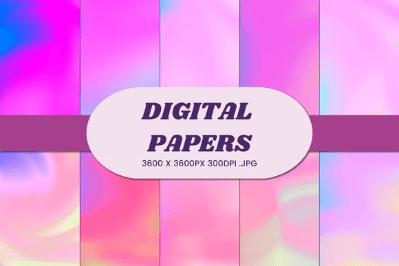 Unicorn Liquid Gradient 8 Digital Paper