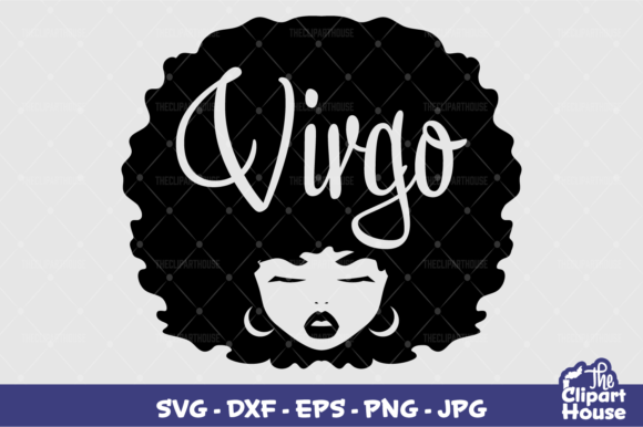 Virgo Afro Woman: A Bold Statement for Crafters and Designers
