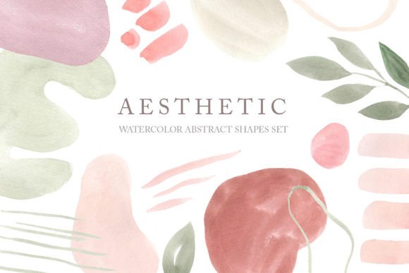Watercolor Abstract Boho Forms Clipart: The Essential Toolkit for Modern Creative Collages